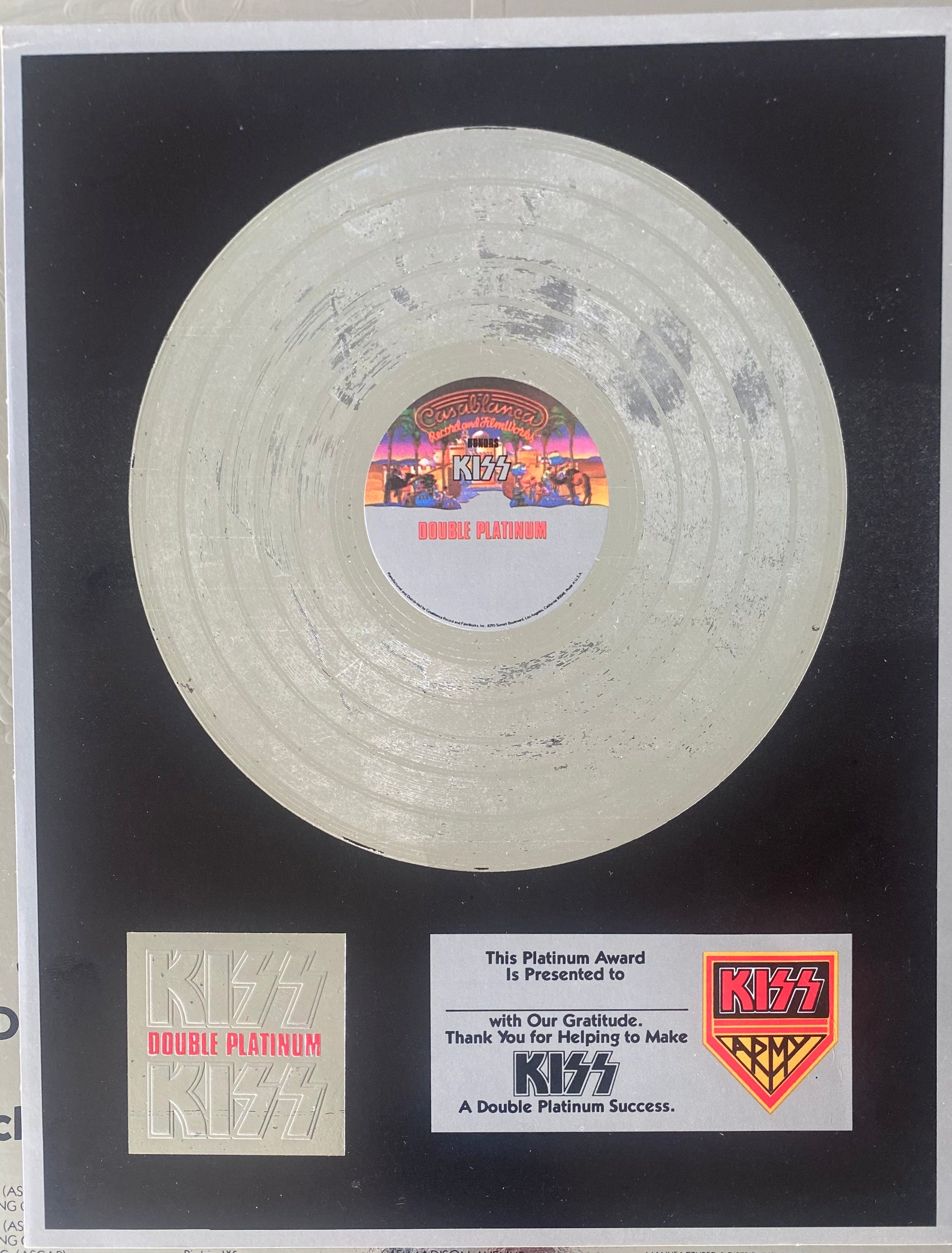 Kiss good Double Platinum 1978 Casablanca Rec