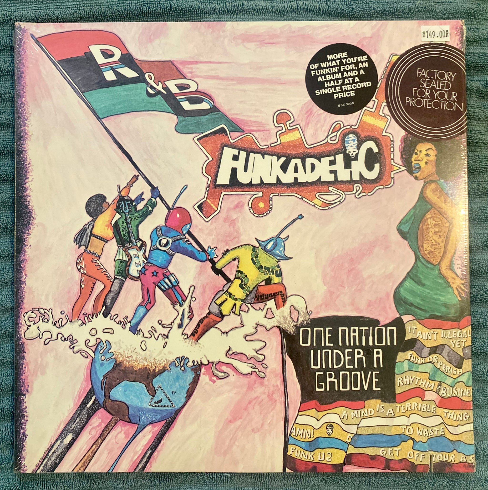 70s era Funkadelic outlets One Nation Under a Groove Part 1-2 45 vinyl record