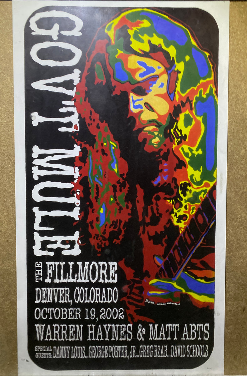 Gov’t Mule-poster Fillmore Denver 2002 – Turntable Treasures